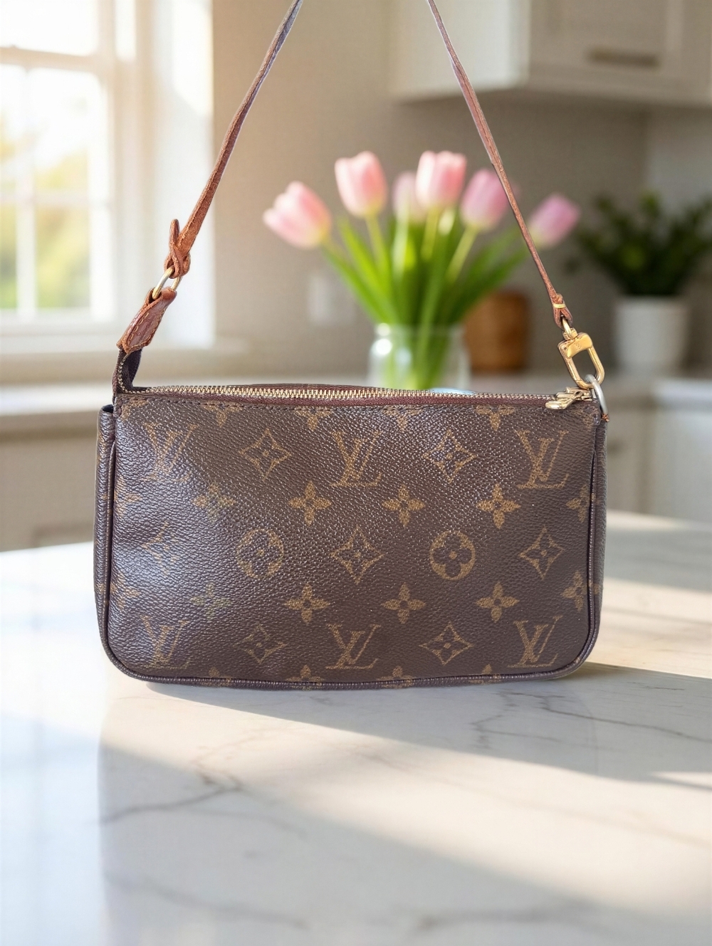 Louis Vuitton Monogram Pochette Accessoires Vintage 2000 Y2K ✨ - Picture 2 of 13